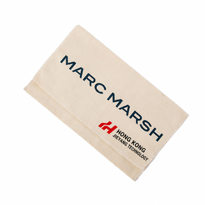 Pochette en coton imprimée avec logo personnalisé, en toile de coton brossé doux, recyclable, pour emballage de vêtements - Product Image 1