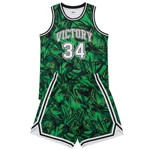 OEM Custom Unisex Basketball Jersey Set Polyester Breathable Team Sports Uniform Custom Logo Team Wear Athletic V-neck Half - Product Image 1