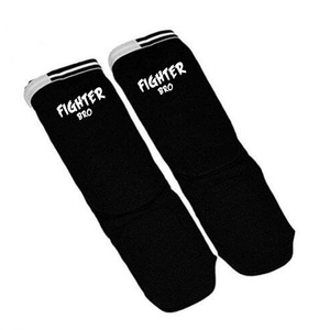 Protège-tibias de karaté haut de gamme en coton élastique, protections de tibias pour la boxe et les arts martiaux, rembourrage EVA, taille et design personnalisés - Product Image 5