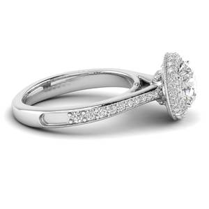 Anillo de diamante cultivado en laboratorio de 1.559 quilates con tachuelas de oro blanco F Color VS2 Clarity IGI Certified para fiestas - Product Image 2