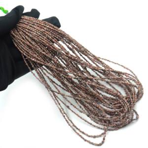 ลูกปัดเพชรแชมเปญธรรมชาติแบบไม่เจียระไน ขนาด 2-4 มม. รับรองโดย CMA สร้อยคอแบบดิบหลากสีสำหรับทำเครื่องประดับ ราชสถาน - Product Image 2