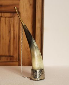 Decorative Buffalo Drinking Horn Premium Polished Ox Horn Cup with Durable Finish for <b>Beer</b> and Mead - Product Image 6