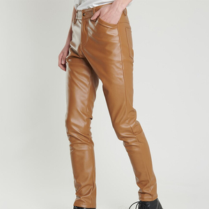 Nouveau style 2026 – Pantalon en cuir pour homme entièrement personnalisable avec logo – Meilleure vente – Tenue décontractée – Couleur unie - Product Image 2