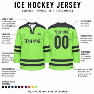 Jersey de Hockey sobre Hielo Personalizado, Fabricante de Ropa de Hockey con Etiqueta Privada OEM ODM, Proveedor Directo de Fábrica al por Mayor, 100% Poliéster - Product Image 6