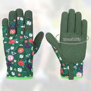 Gants tactiles en cuir enduit noir et jaune, très demandés, pour le jardinage hivernal, gants de sécurité imperméables compatibles avec les écrans tactiles - Product Image 6
