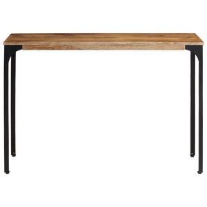 Mesa Consola Resistente de Madera de Mango Marrón Sólido con Hierro, Mesas Consola de Tamaño Mediano - Product Image 4