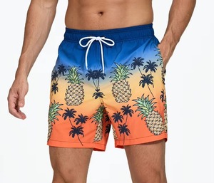 Custom <b>Men</b> Beach <b>Trunk</b> Shorts Quick Dry Swim <b>Trunks</b> with Sublimation Printing 4 Way Stretch Board Shorts Summer OEM ODM - Product Image 3