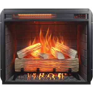 Inserto per Caminetto Elettrico da 23 Pollici con Fiamma Realistica, Riscaldamento a Infrarossi, Telecomando, Timer, Protezione dal Surriscaldamento, Set di Legna Incluso - Product Image 6