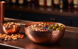 Copper Fruit Bowl Handmade Vintage Style Metal Serving Dish For Kitchen Decor Dining Use Home And Restaurant Use - Product Image 4