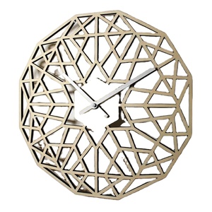 Lattice Modern Wall <b>Clock</b> Best Design Metal in Iron Hot Selling New Design Trendy Wall Hanging <b>Mirror</b> - Product Image 1