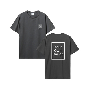 เสื้อยืดคอกลมแขนสั้นสีดำสำหรับผู้ชาย พิมพ์ลายด้านหน้าและด้านหลัง ทรงหลวม สวมใส่สบาย ผ้าฝ้าย 100% แห้งเร็ว - Product Image 2