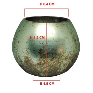 Luxury Turquoise Antique High Quality Handmade Vintage Multi-Purpose <b>Small</b> Candle Holder Glass <b>Jars</b> Lids Weddings Christmas - Product Image 1