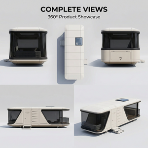 Casa Modular Prefabricada de Lujo con Diseño de Cápsula Espacial, Cabaña Móvil para Exteriores con Energía Solar, Oficina o Vivienda Pequeña - Product Image 6