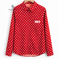 Delta |   Sigma |   Chemise habillée formelle boutonnée Theta Sorority pour femme, col tissé, devant boutonné