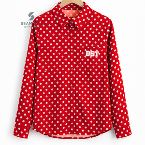 Delta | Sigma | Theta Sorority Button-Down Shirt Formal Business Dress Shirt Woven Collared Front Button Women Button-Up Shirt - Product Image 1
