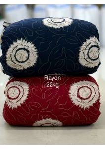 ผ้าเรยอนเนื้อบางเบา 110 GSM 100% พิมพ์ลายแบบดิสชาร์จ แห้งเร็ว ผ้าทอสำหรับตัดเย็บเสื้อผ้าสตรี ชุดเดรส เบลเซอร์ ไซส์ 43/44 ขนาดกว้าง - Product Image 2