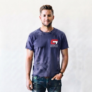 Camiseta de Hombre de Alta Calidad con Efecto Desgastado, Corte Holgado, Estilo Casual, con Servicio OEM, Soluciones de Fabricación con Marca Personalizada - Product Image 1