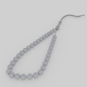 Rosario Musulmán, Cuentas de Oración Islámicas, Tasbeeh, Tasbih, Rosario de Color Blanco, 33 Cuentas, Cuerda de Oración, Cuentas Islámicas para Zikr - Product Image 1