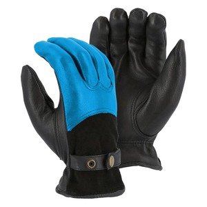 Leather <b>Driving</b> <b>Gloves</b> with Adjustable Wrist Strap for Unisex All Seasons Use - Product Image 6