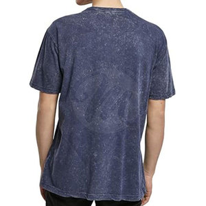 Nouveau design 2026 – T-shirt homme délavé à l'acide 100 % coton – Vente en gros avec logo personnalisé - Product Image 3
