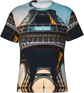 เสื้อยืดลำลองผู้ชายผ้าฝ้าย 100% สำหรับฤดูร้อน ออกกำลังกาย คอกลม แขนสั้น ระบายอากาศได้ดี รับสกรีนโลโก้และออกแบบลายเสื้อได้ ผ้าเจอร์ซีย์ย้อมสีพื้น - Product Image 3