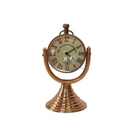 Nouvelle horloge de bureau en forme d'aréoplan pour la vaisselle nouvelle horloge de bureau avec Base en marbre nouvelle horloge de bureau en métal pour la décoration de Table de maison