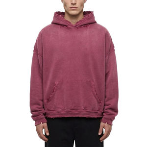 เสื้อสเวตเชิ้ตมีฮู้ดสีฟ้าอ่อนสำหรับผู้ชาย ผ้าฟลีซคอตตอนสีพื้น ทรงลำลอง ใส่ได้ทุกวัน เหมาะสำหรับฤดูใบไม้ร่วง - Product Image 6