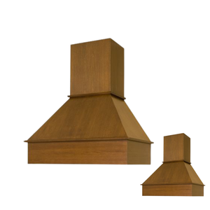 Campana de cocina en forma de T de acero inoxidable OEM con ventilación de madera para contratistas y desarrolladores - Product Image 1