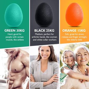 Hand Grip Strength Trainer Stress Relief Ball with 3 Finger Rehab Therapy Equipment <b>Squishy</b> Tools Set - Product Image 4