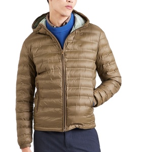 Chaqueta Acolchada Impermeable para Hombre, Hecha a Medida, Transpirable, de Lona de Poliéster, con Capucha, Cierre de Cremallera Frontal, Lisa, para Invierno y Actividades al Aire Libre - Product Image 1