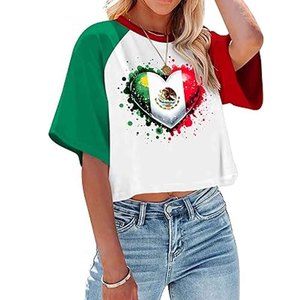 Camisa corta de manga corta para mujer, ropa informal de verano - Product Image 6