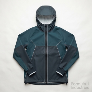 Veste coupe-vent unisexe personnalisée à capuche, coupe ample, avec bandes réfléchissantes de 3 mm, style streetwear, techwear, vêtement d'extérieur léger et imperméable - Product Image 4