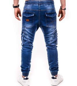 Pantalon en jean stretch respirant pour homme, coupe droite, effet délavé au laser, design de créateur, vente en gros directe usine, meilleur prix, mode personnalisée, OEM, prix abordable - Product Image 4