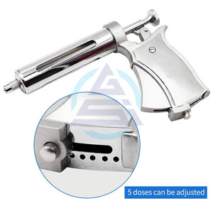 Seringue vétérinaire à injection continue 10/20/30/50 ml en acier inoxydable, pistolet de vaccination automatique pour vache, cochon, mouton - Product Image 6