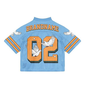 T-shirt en maille rétro, tenue décontractée tendance, design en maille légère, look urbain vintage, style estival confortable - Product Image 2