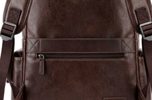 Factory Price OEM Customized Men's <b>Leather</b> <b>Laptop</b> Bag Premium Business <b>Backpack</b> Casual School Daypack - Product Image 3