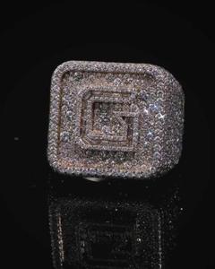 Premium 925 Sterling Silver Brilliant Cut Bezel Set Hip Hop Moissanite <b>Ring</b> Fine Luxury <b>Promise</b> Engagement Jewelry <b>for</b> Women <b>Men</b> - Product Image 1