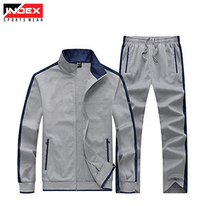 Custom Blank Zip up Plain Pullover Hoodie Joggers Pantalones de chándal holgados y Sudadera con capucha Set Jogging Trajes Sweatsuit Chándales para hombres - Product Image 2