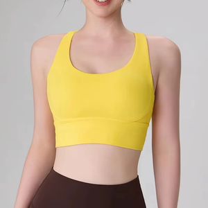 Débardeur court décontracté pour femme, personnalisé, vente en gros, sans manches, vêtement de sport respirant, écologique, en Spandex/Nylon, léger et à séchage rapide - Product Image 2