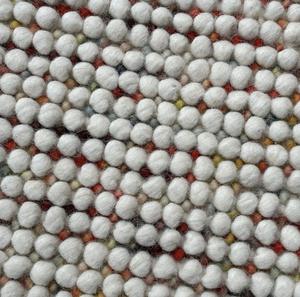 Alfombra de Diseño Abstracto con Textura de Guijarros, Tejida a Mano, Color Marfil, Sensación de Lana Natural, Ecológica, Antideslizante, Diseño Minimalista para un Ambiente Moderno y Acogedor - Product Image 5