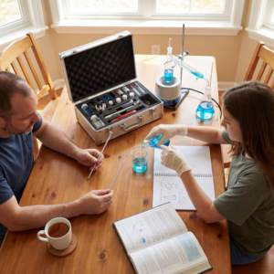 Matériel de laboratoire de <span class=keywords><strong>chimie</strong></span>, ensemble complet, kit de <span class=keywords><strong>chimie</strong></span> pour collèges et lycées, boîte d'expériences avec réactifs, support en fer, dispositif de distillation - Product Image 5