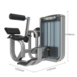 Appareil d'entraînement dorsal commercial en acier réglable avec sélection de charge par broche pour renforcement du dos et des lombaires - Product Image 1