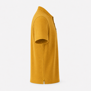 Nuevo Polo de Lino Tejido Liso Personalizado, Textura Cómoda, Cuello Pequeño Elegante, Manga Corta para Uso Casual - Product Image 2