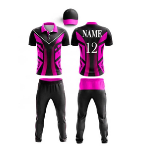 High quality custom logo design Cricket kit 6 Custom Team Name Cricket kit Hot Selling Cricket Uniform - Product Image 2