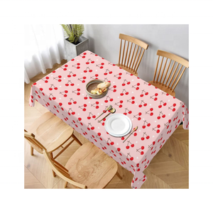 Luxurious Floral Tasselled GOTS Certified 100% Cotton Embroidered Tablecloth 52x70 Inches Great for Special Celebrations & Event - Product Image 6