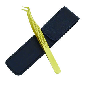 Pinzas para Pestañas con Punta de Volumen, Dentadas, Precisas y Duraderas, de Acero Inoxidable Japonés, Servicio OEM ODM, Punta en Forma de L - Product Image 1