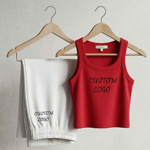 Conjunto de Chaleco y Pantalones Cortos Transpirables para Mujer, Ropa Cómoda para Clima Cálido, Conjunto de Verano sin Mangas para Mujer - Product Image 1
