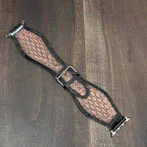 Correas de reloj de cuero genuino occidental de diseño personalizado de cuero mecanizado a mano de alta calidad correas de reloj de repuesto bohemias occidentales - Product Image 4