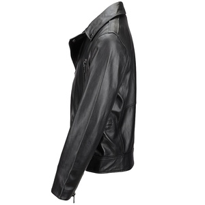 Custom <b>Men's</b> <b>Leather</b> <b>Jacket</b> for <b>Men</b> Black Motorcycle <b>Leather</b> <b>Jacket</b> Manufacturers - Product Image 2