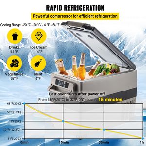 Congelatore Portatile per Auto 12/24V 48Qt a Raffreddamento Rapido 4~68F (12V-24V) con Controllo Tramite App (AC Compatibile) - Product Image 3